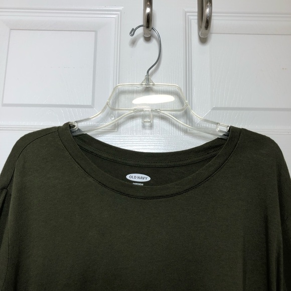Old Navy Cotton Long Sleeve Green Pine Women’s Shirt Size 2X - Picture 3 of 15
